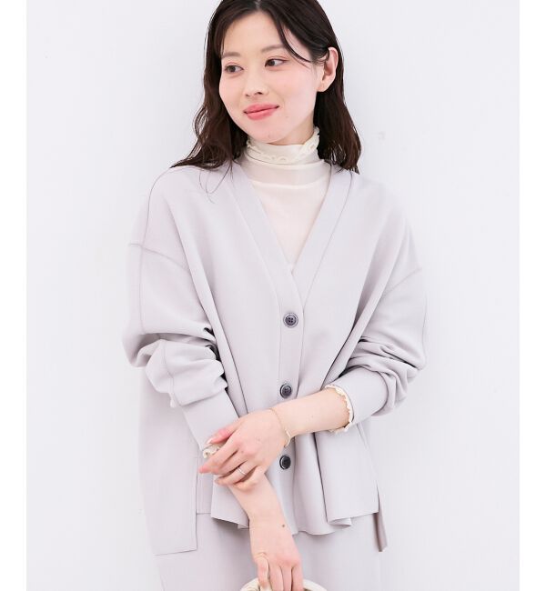  「カットジョーゼットカーデ」|カーディガン|