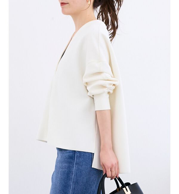  「カットジョーゼットカーデ」|カーディガン|