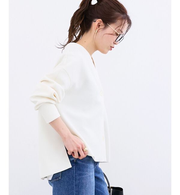  「カットジョーゼットカーデ」|カーディガン|