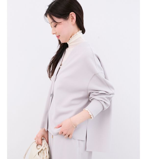  「カットジョーゼットカーデ」|カーディガン|