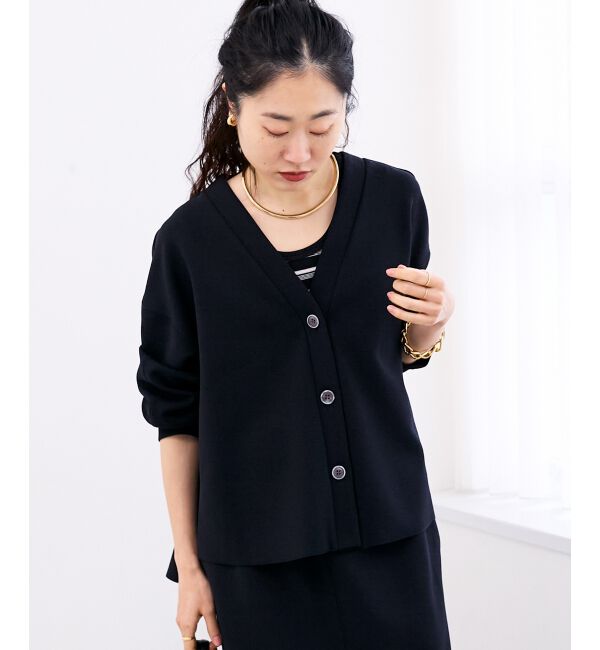  「カットジョーゼットカーデ」|カーディガン|