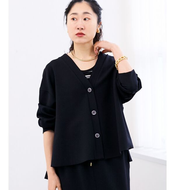  「カットジョーゼットカーデ」|カーディガン|
