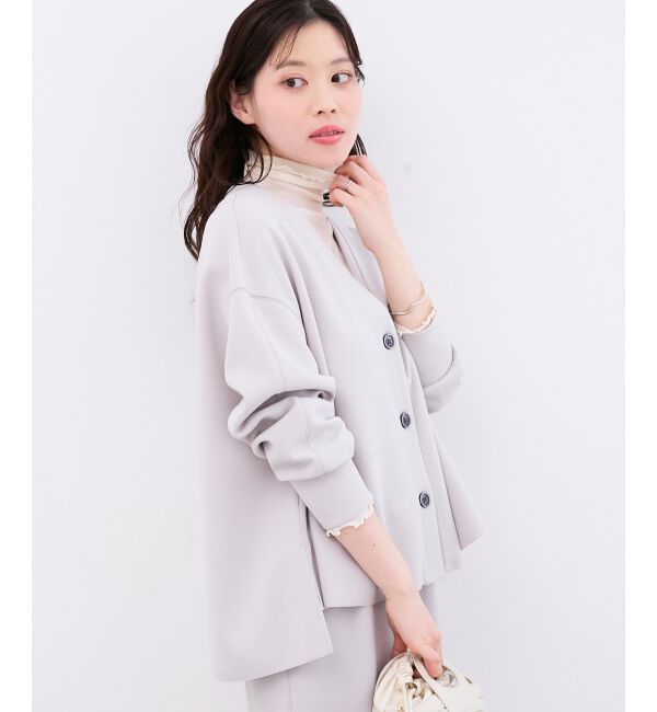  「カットジョーゼットカーデ」|カーディガン|