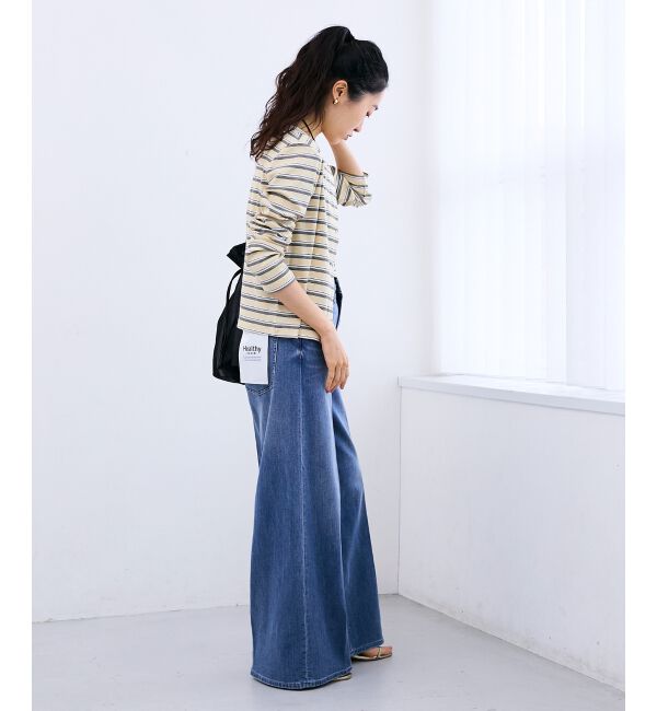  「マルチボーダーリブカーデ」|カーディガン|