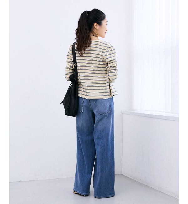  「マルチボーダーリブカーデ」|カーディガン|