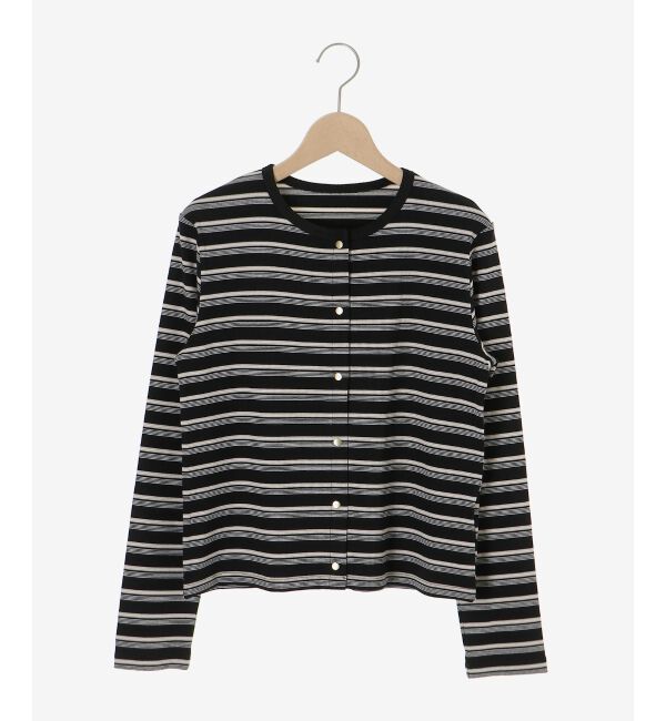  「マルチボーダーリブカーデ」|カーディガン|