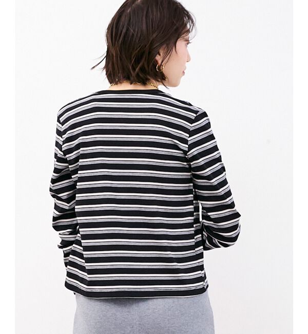  「マルチボーダーリブカーデ」|カーディガン|