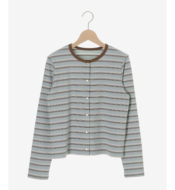  「マルチボーダーリブカーデ」|カーディガン|ｻｯｸｽ柄