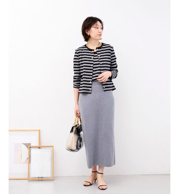  「マルチボーダーリブタンク」|タンクトップ|