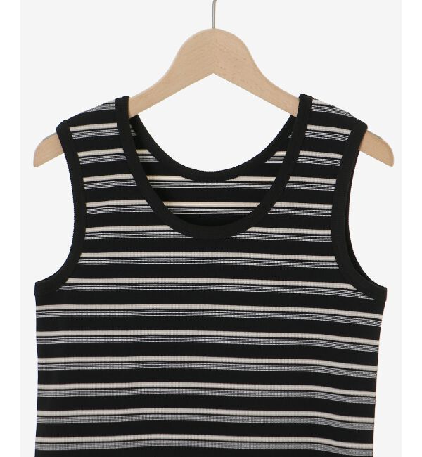  「マルチボーダーリブタンク」|タンクトップ|