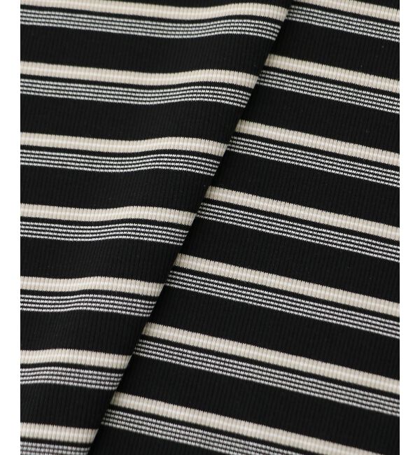  「マルチボーダーリブタンク」|タンクトップ|