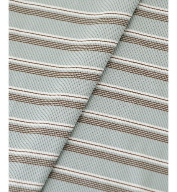  「マルチボーダーリブタンク」|タンクトップ|