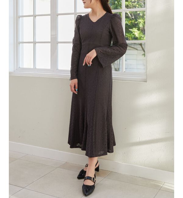 MAJESTICLEGON「レースロングワンピース」|ワンピース|