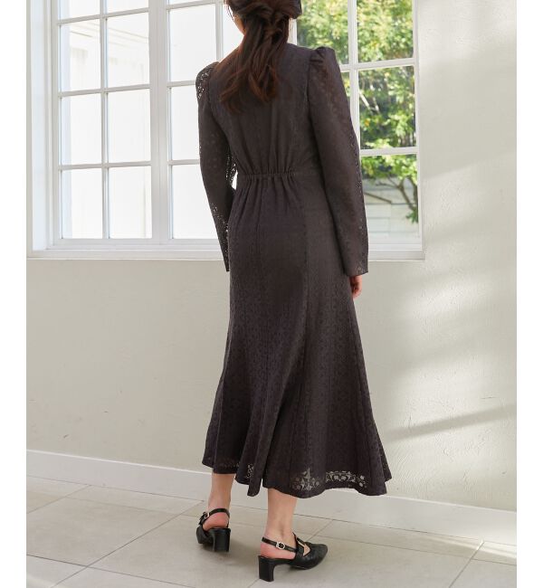 MAJESTICLEGON「レースロングワンピース」|ワンピース|