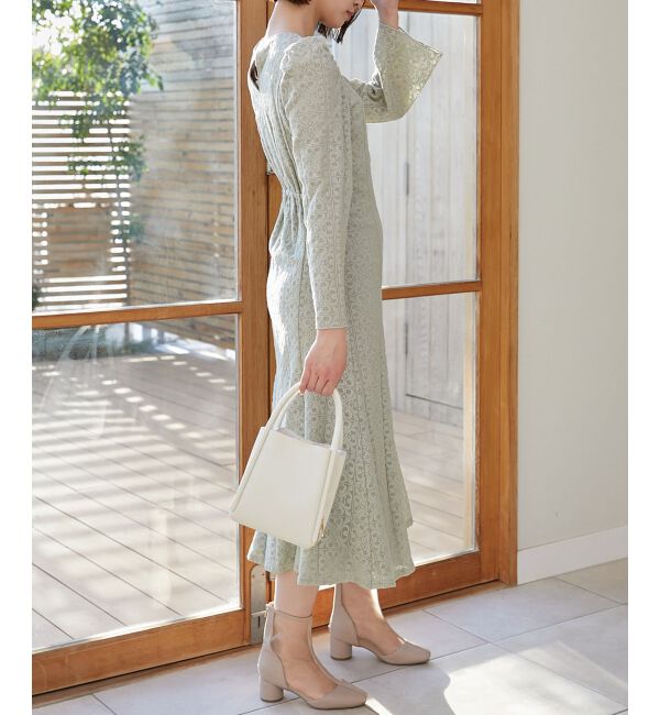 MAJESTICLEGON「レースロングワンピース」|ワンピース|