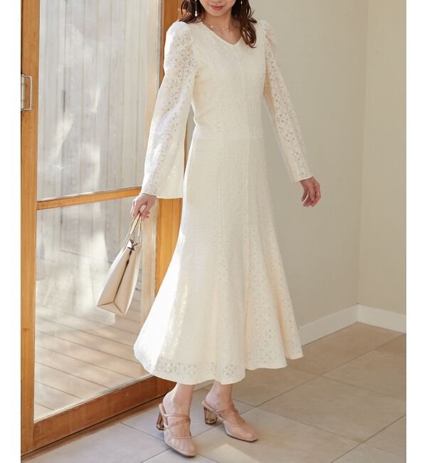 MAJESTICLEGON「レースロングワンピース」|ワンピース|
