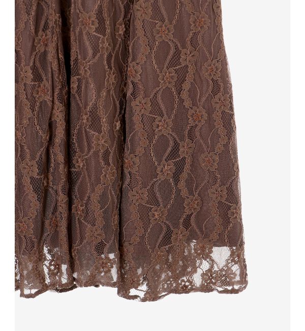 MAJESTICLEGON「パイピングモールレースドレス」|ドレス|