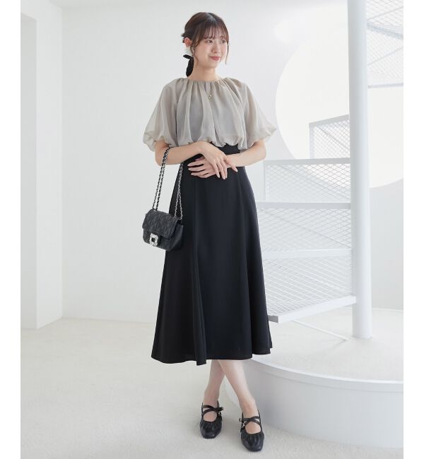 MAJESTICLEGON「2wayシフォンボレロセットドレス」|ドレス|