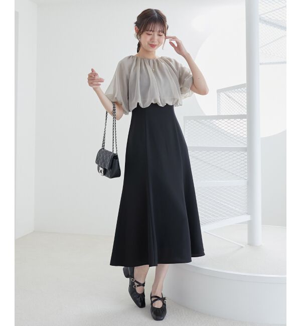 MAJESTICLEGON「2wayシフォンボレロセットドレス」|ドレス|