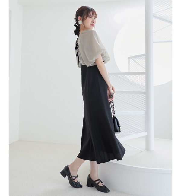 MAJESTICLEGON「2wayシフォンボレロセットドレス」|ドレス|
