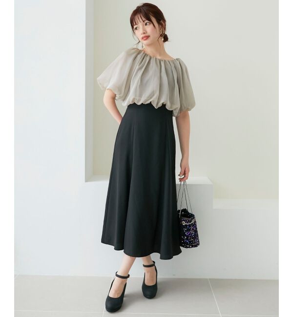 MAJESTICLEGON「2wayシフォンボレロセットドレス」|ドレス|