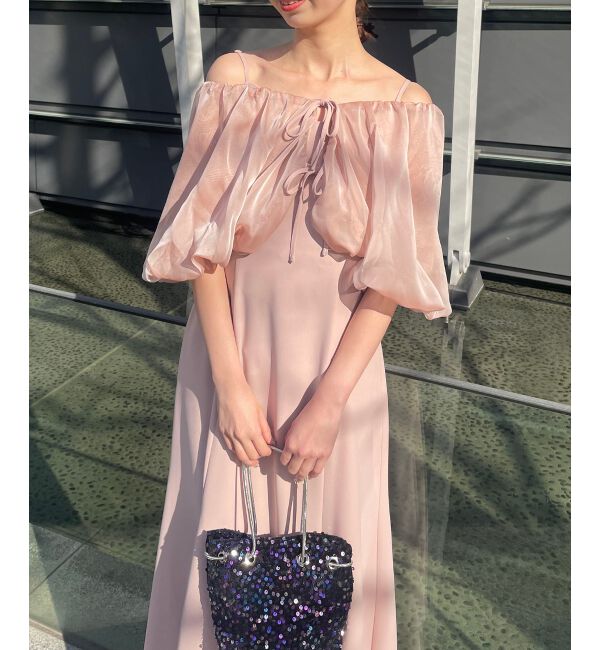 MAJESTICLEGON「2wayシフォンボレロセットドレス」|ドレス|