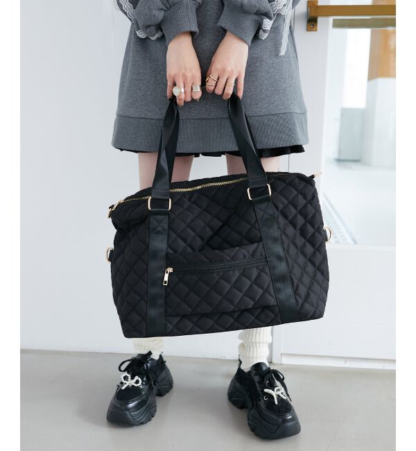  「キルティングトラベルボストン」|ボストンバッグ|
