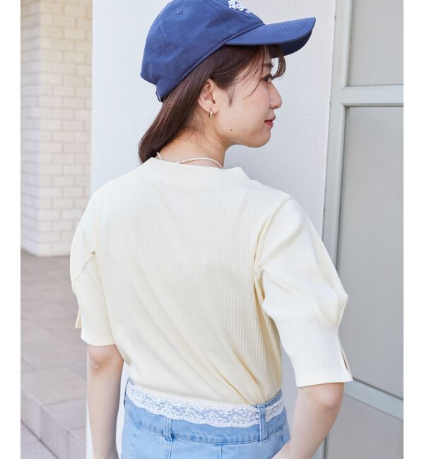  「タックスリーブトップス」|Tシャツ・カットソー|