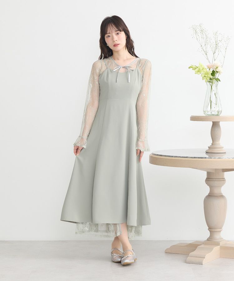 earth music&ecology「SET2点レースワンピース＋キャミワンピース」|ワンピース|