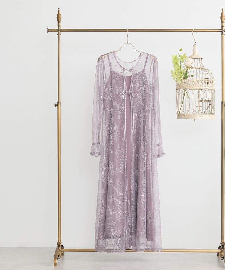 earth music&ecology「SET2点レースワンピース＋キャミワンピース」|ワンピース|