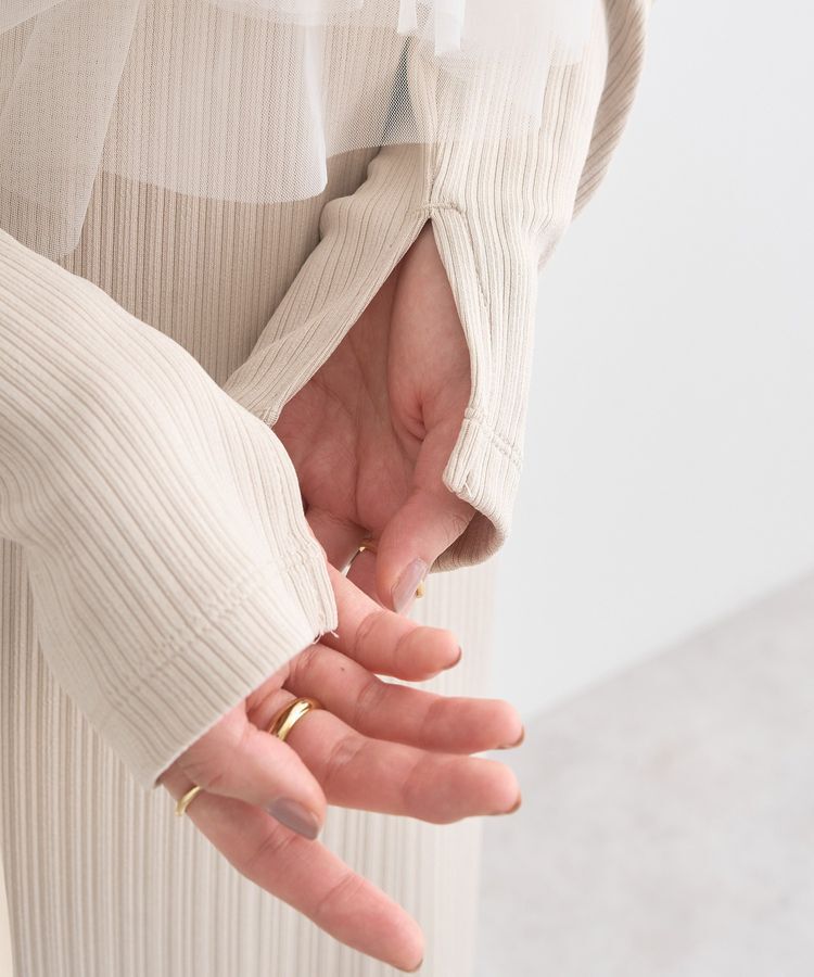 earth music&ecology「SET2点アシメチュールビスチェ＋ワンピース」|ワンピース|