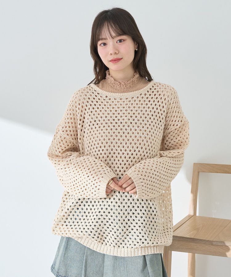 earth music&ecology「レースドッキングタンクトップ」|キャミソール|