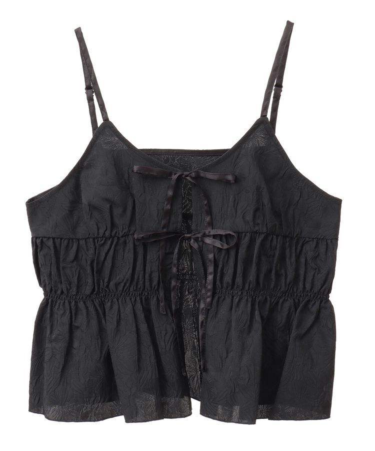 earth music&ecology「ジャガードフレアキャミブラウス」|ベスト・ジレ|