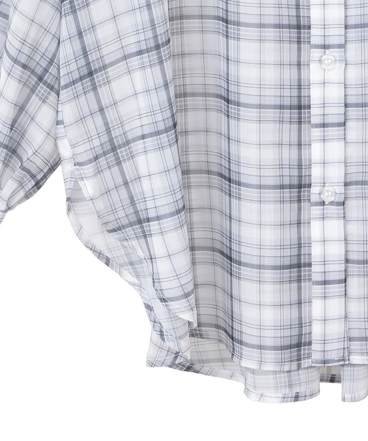 earth music&ecology「シアーチェックシャツ」|シャツ・ブラウス|