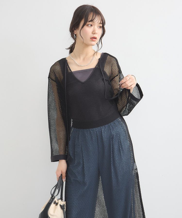 earth music&ecology「メッシュレイヤードワンピース」|ワンピース|