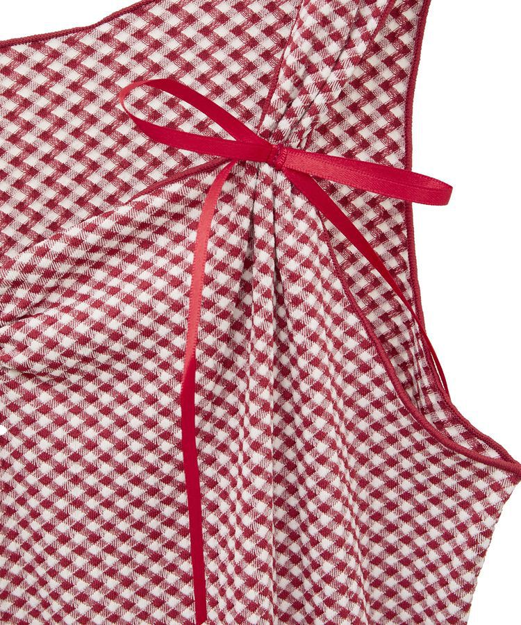 earth music&ecology「SET2点ギンガムメロ-カーデ＋リボンタンク」|カーディガン|