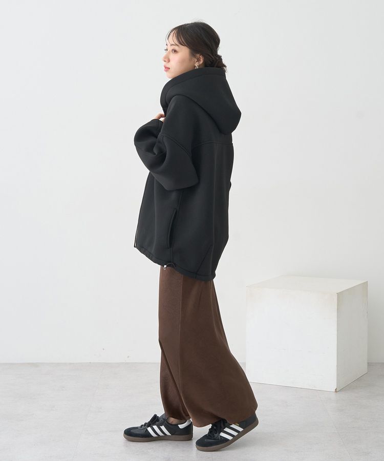 earth music&ecology「ダンボールニットフーディーブルゾン」|ブルゾン・スタジャン|