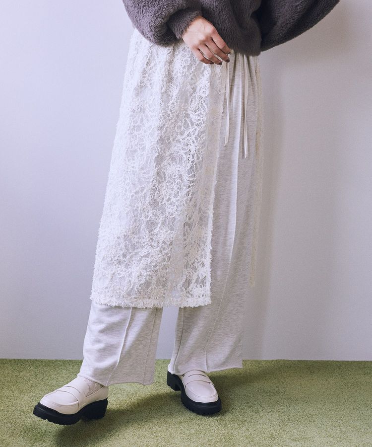 earth music&ecology「モールレースラップスカート」|スカート|