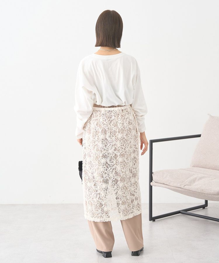 earth music&ecology「モールレースラップスカート」|スカート|
