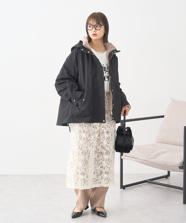 earth music&ecology「モールレースラップスカート」|スカート|