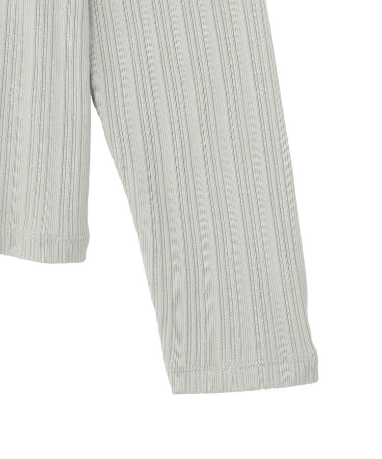 earth music&ecology「ランダムチェーンリブバックレースプルオーバー」|Tシャツ・カットソー|