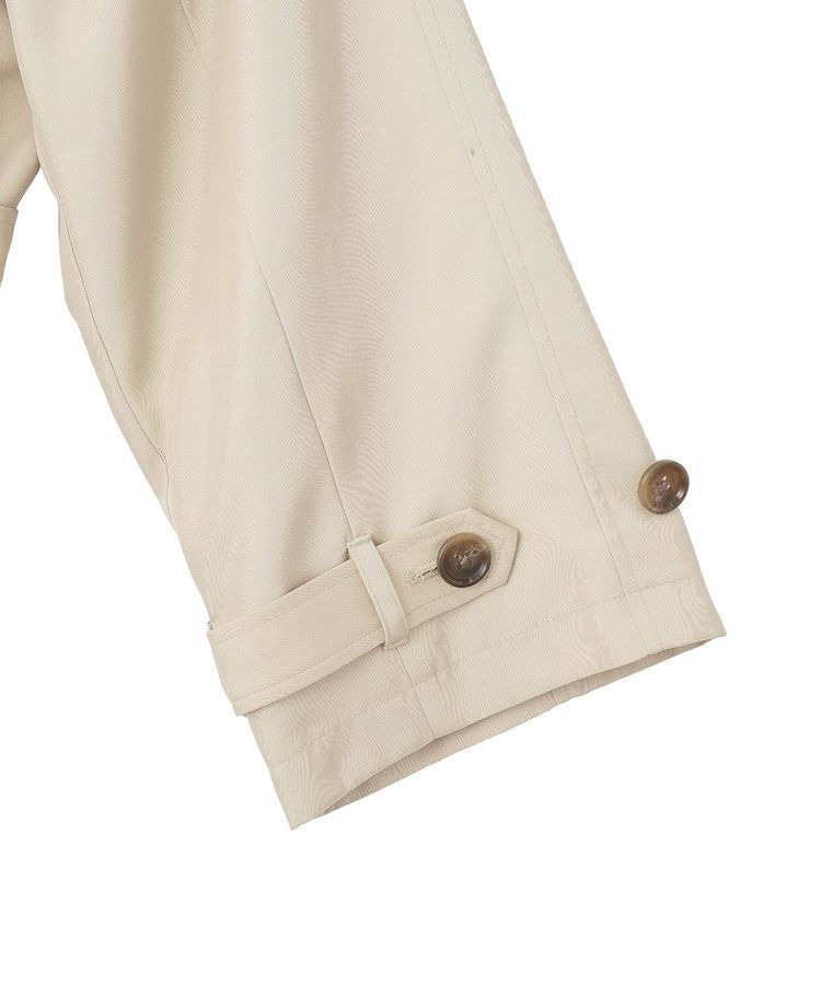 earth music&ecology「2WAYフードショートフレアトレンチ」|トレンチコート|