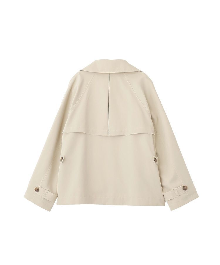 earth music&ecology「2WAYフードショートフレアトレンチ」|トレンチコート|