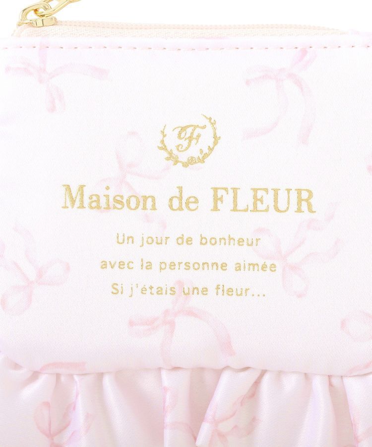 Maison de FLEUR「ブランドロゴポーチチャーム」|ポーチ|