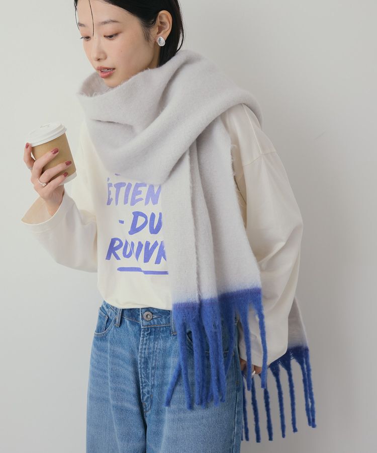 AMERICAN HOLIC「バイカラーシャギーマフラー」|マフラー|