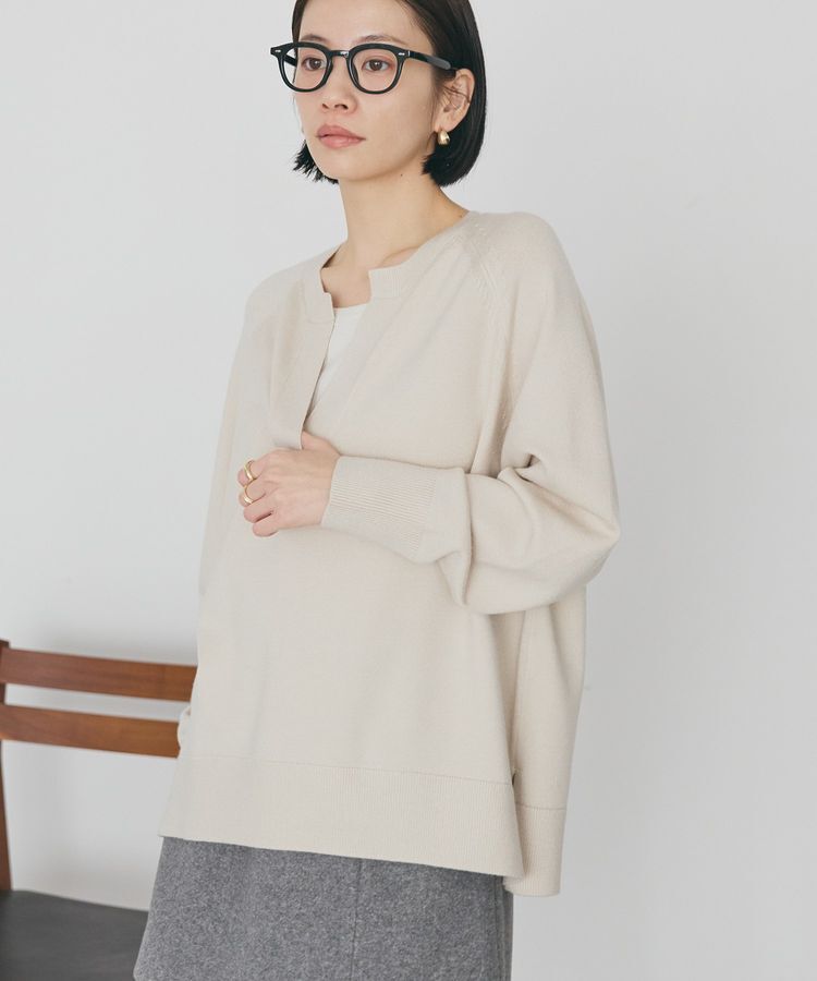 AMERICAN HOLIC「バイパチカフタンラグランニットプルオーバー＜静電気軽減＞」|ニット・セーター|