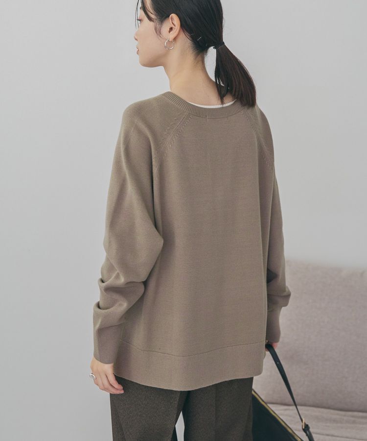 AMERICAN HOLIC「バイパチカフタンラグランニットプルオーバー＜静電気軽減＞」|ニット・セーター|