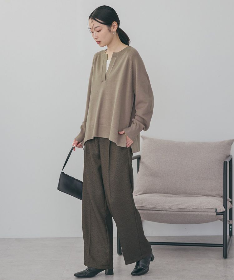 AMERICAN HOLIC「バイパチカフタンラグランニットプルオーバー＜静電気軽減＞」|ニット・セーター|