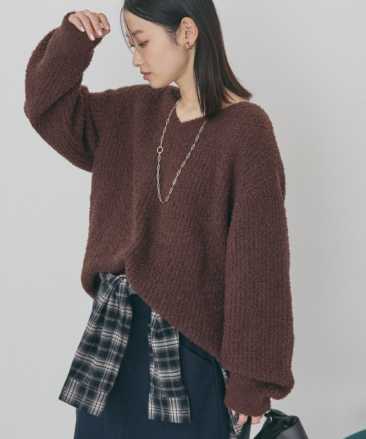 AMERICAN HOLIC「ミニシャギーラメニットプルオーバー」|ニット・セーター|