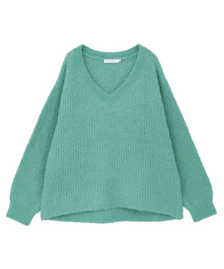 AMERICAN HOLIC「ミニシャギーラメニットプルオーバー」|ニット・セーター|